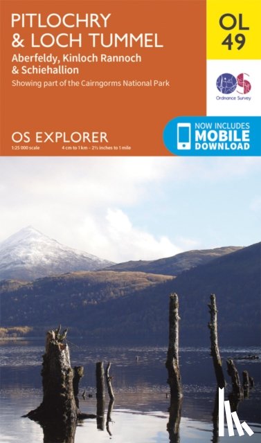 Ordnance Survey - Pitlochry & Loch Tummel, Aberfeldy, Kinloch Rannoch & Schiehallion