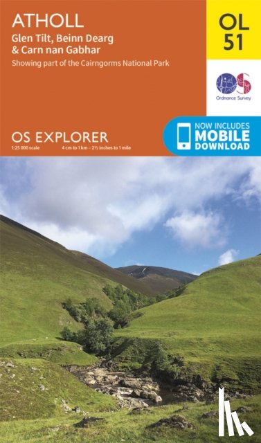 Ordnance Survey - Atholl, Glen Tilt, Beinn Dearg & Carn nan Gabhar