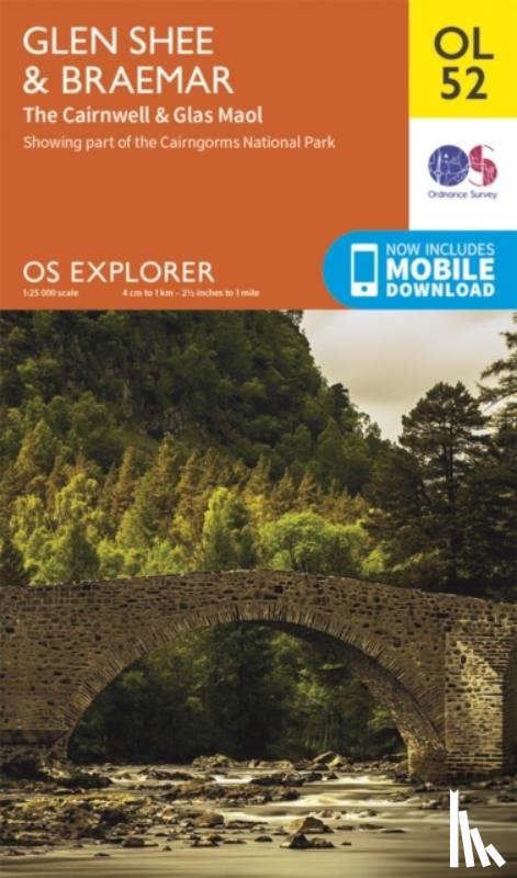 Ordnance Survey - Glen Shee & Braemar, the Cairnwell & Glas Maol