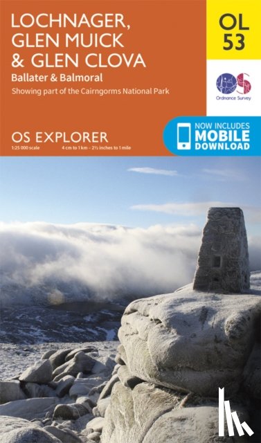 Ordnance Survey - Lochnagar, Glen Muick & Glen Clova, Ballater & Balmoral