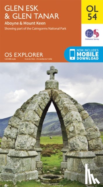 Ordnance Survey - Glen Esk & Glen Tanar, Aboyne & Mount Keen