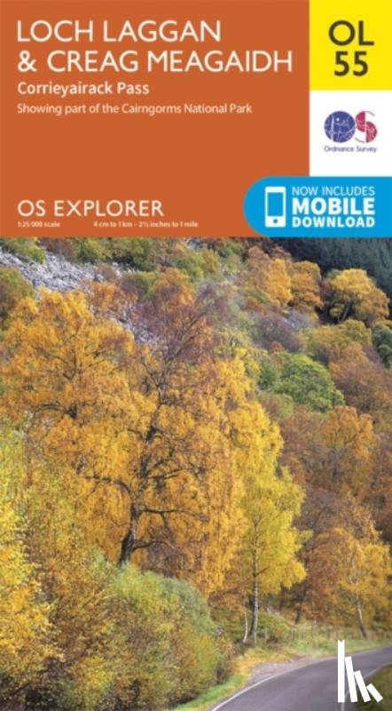 Ordnance Survey - Loch Laggan & Creag Meagaidh, Corrieyairack Pass