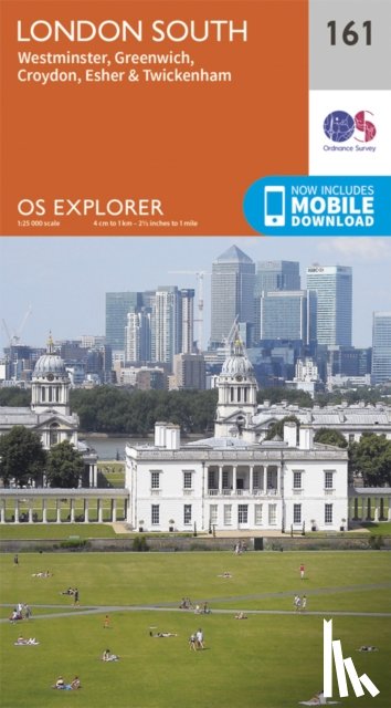 Ordnance Survey - London South, Westminster, Greenwich, Croydon, Esher & Twickenham