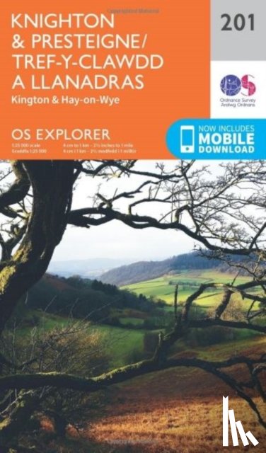 Ordnance Survey - Knighton and Presteigne Tref-y-Clawdd a Dyffryn Elan