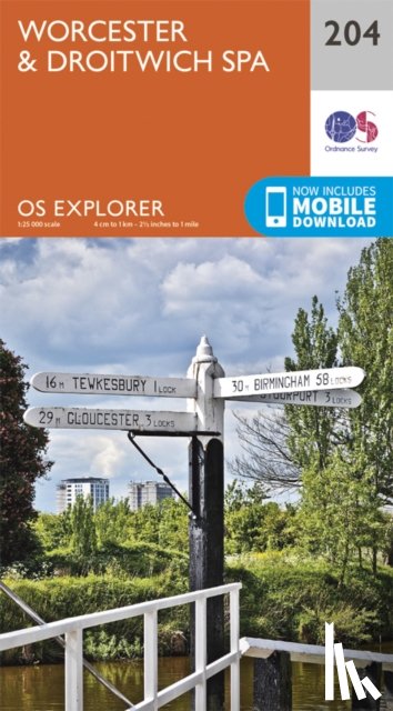 Ordnance Survey - Worcester and Droitwich Spa