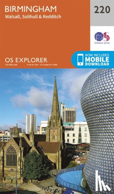 Ordnance Survey - Birmingham, Walsall, Solihull and Redditch