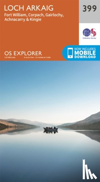 Ordnance Survey - Loch Arkaig - Fort William and Corpach
