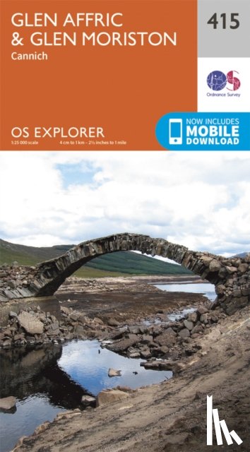 Ordnance Survey - Glen Affric and Glen Moriston
