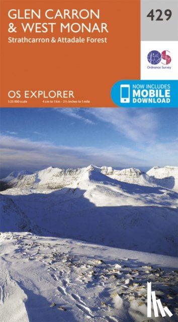 Ordnance Survey - Glen Carron and West Monar