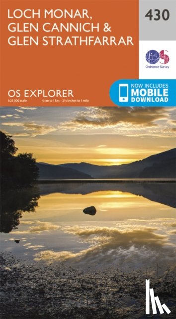 Ordnance Survey - Loch Monar, Glen Cannich and Glen Strathfarrar