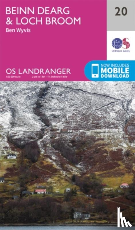 Ordnance Survey - Beinn Dearg & Loch Broom, Ben Wyvis