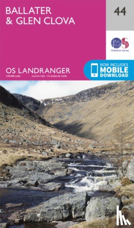 Ordnance Survey - Ballater, Glen Clova