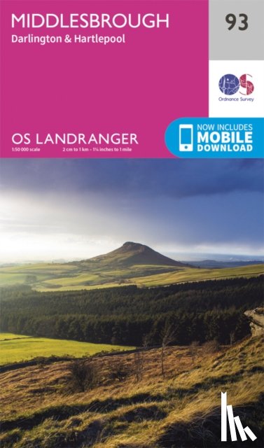 Ordnance Survey - Middlesbrough, Darlington & Hartlepool