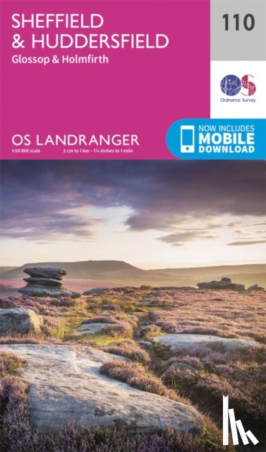 Ordnance Survey - Sheffield & Huddersfield, Glossop & Holmfirth