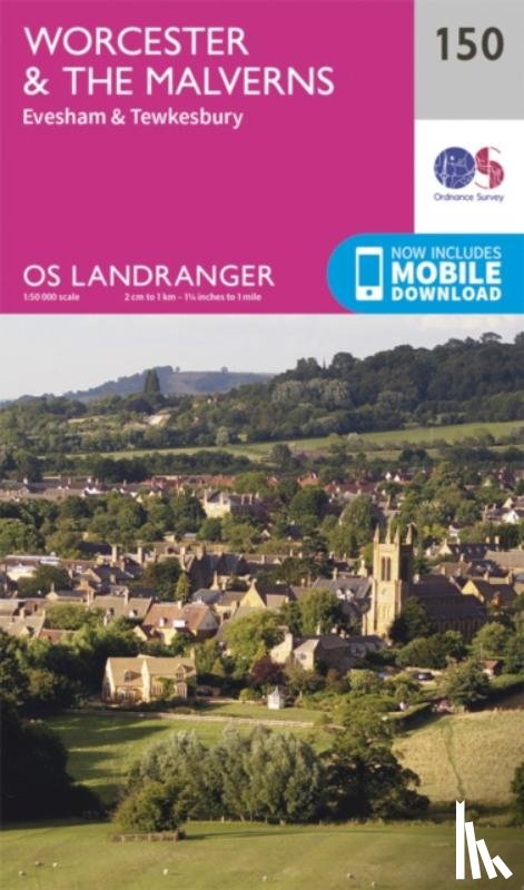 Ordnance Survey - Worcester & the Malverns, Evesham & Tewkesbury