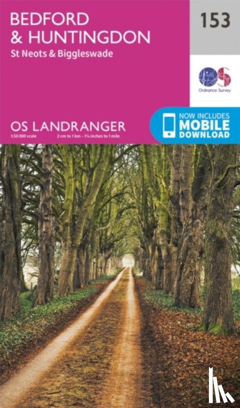 Ordnance Survey - Bedford, Huntingdon, St. Neots & Biggleswade