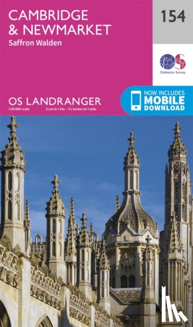Ordnance Survey - Cambridge, Newmarket & Saffron Walden
