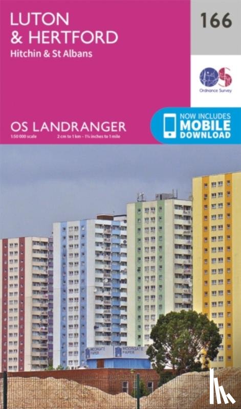 Ordnance Survey - Luton, Hertford, Hitchin & St Albans