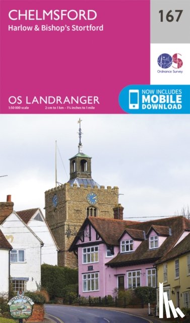 Ordnance Survey - Chelmsford, Harlow & Bishop's Stortford