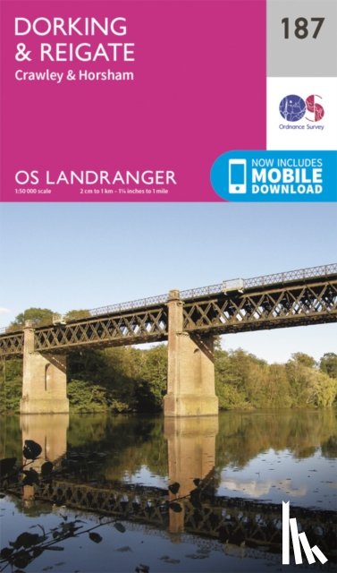 Ordnance Survey - Dorking, Reigate & Crawley