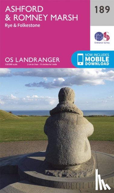 Ordnance Survey - Ashford & Romney Marsh, Rye & Folkestone