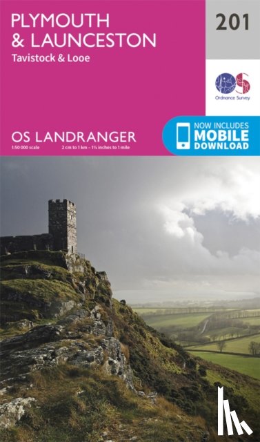 Ordnance Survey - Plymouth & Launceston, Tavistock & Looe