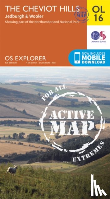 Ordnance Survey - The Cheviot Hills, Jedburgh & Wooler