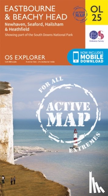Ordnance Survey - Eastbourne & Beachy Head, Newhaven, Seaford, Hailsham & Heathfield