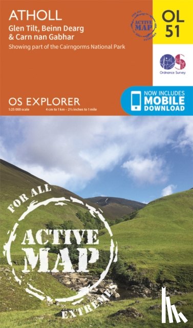 Ordnance Survey - Atholl, Glen Tilt, Beinn Dearg & Carn nan Gabhar