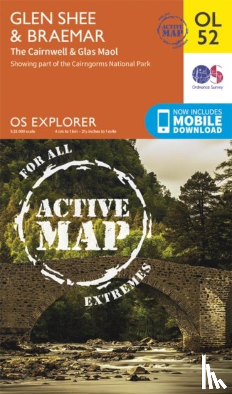 Ordnance Survey - Glen Shee & Braemar, the Cairnwell & Glas Maol