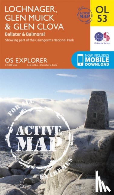 Ordnance Survey - Lochnagar, Glen Muick & Glen Clova, Ballater & Balmoral