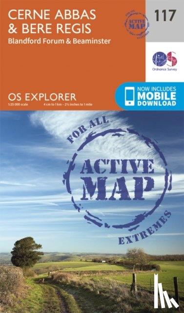 Ordnance Survey - Cerne Abbas and Bere Regis, Blandford Forum and Beaminster