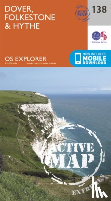 Ordnance Survey - Dover, Folkstone and Hythe