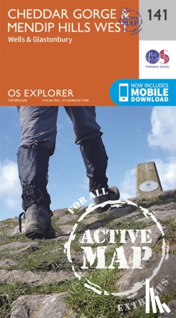 Ordnance Survey - Cheddar Gorge and Mendip Hills West