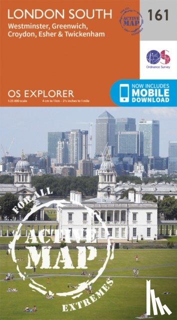 Ordnance Survey - London South, Westminster, Greenwich, Croydon, Esher & Twickenham