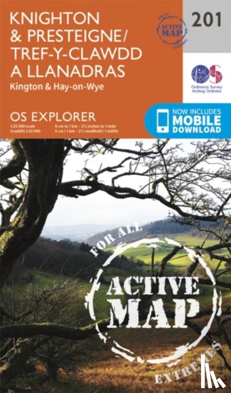 Ordnance Survey - Knighton and Presteigne Tref-y-Clawdd a Dyffryn Elan