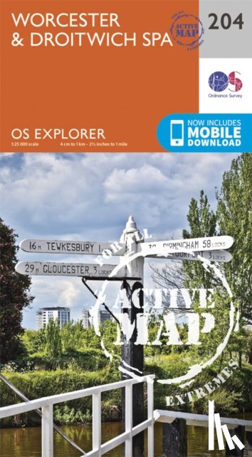 Ordnance Survey - Worcester and Droitwich Spa