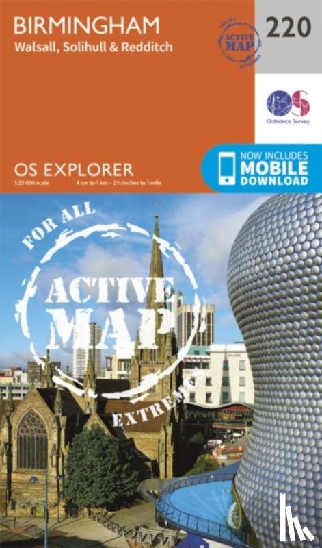 Ordnance Survey - Birmingham, Walsall, Solihull and Redditch