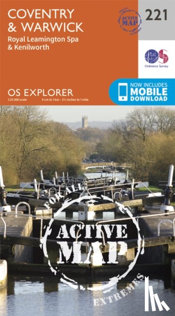 Ordnance Survey - Coventry and Warwick, Royal Leamington Spa and Kenilworth
