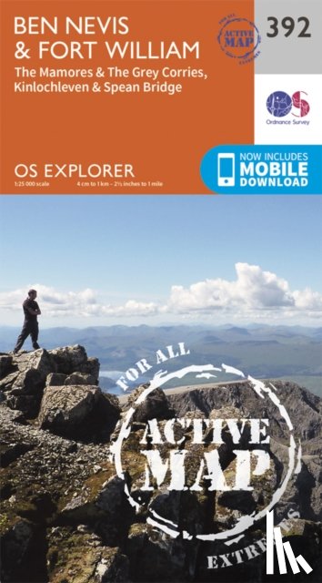 Ordnance Survey - Ben Nevis and Fort William, the Mamores and the Grey Corries, Kinlochleven and Spean Bridge
