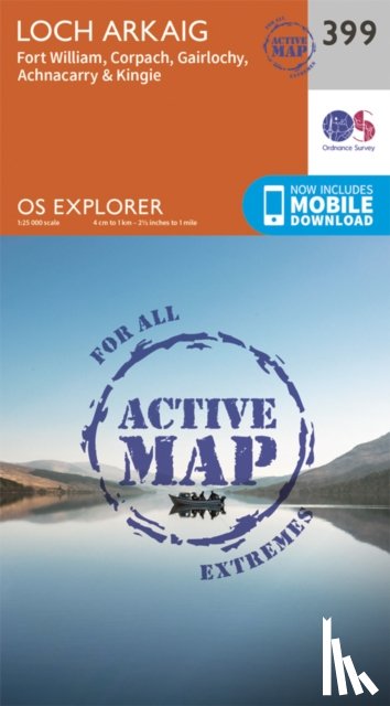 Ordnance Survey - Loch Arkaig - Fort William and Corpach