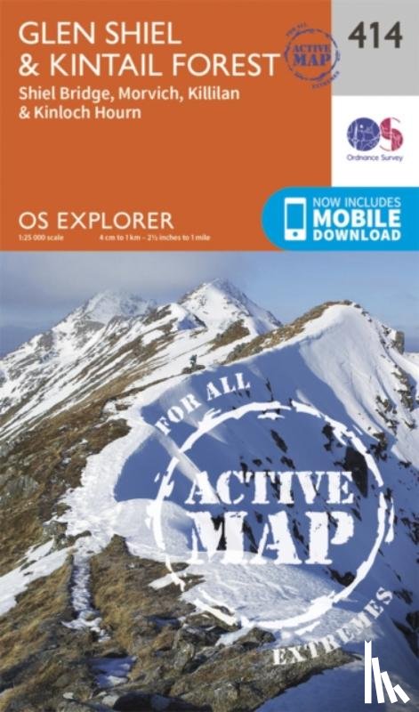 Ordnance Survey - Glen Shiel and Kintail Forest