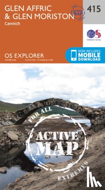 Ordnance Survey - Glen Affric and Glen Moriston