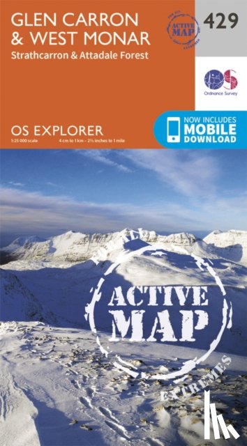 Ordnance Survey - Glen Carron and West Monar