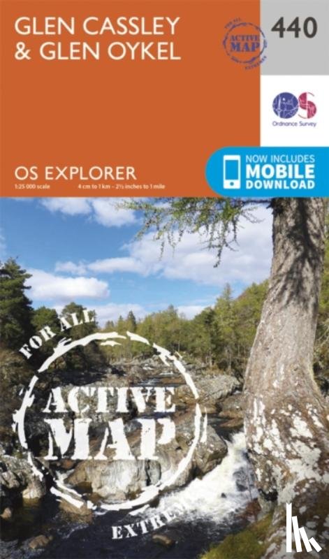Ordnance Survey - Glen Cassley and Glen Oykel