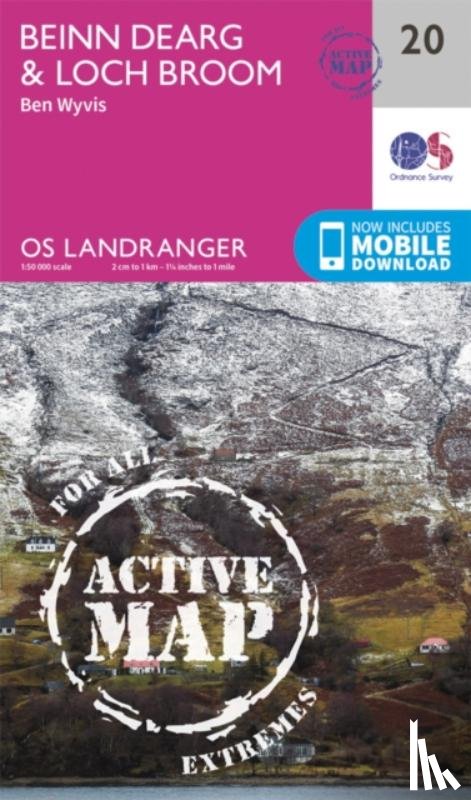 Ordnance Survey - Beinn Dearg & Loch Broom, Ben Wyvis