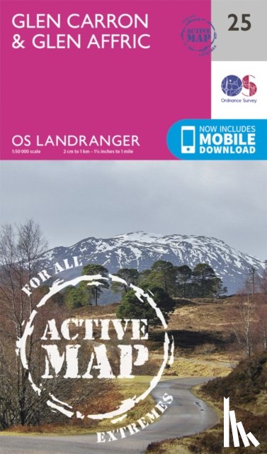 Ordnance Survey - Glen Carron & Glen Affric