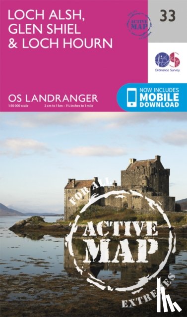 Ordnance Survey - Loch Alsh, Glen Shiel & Loch Hourn