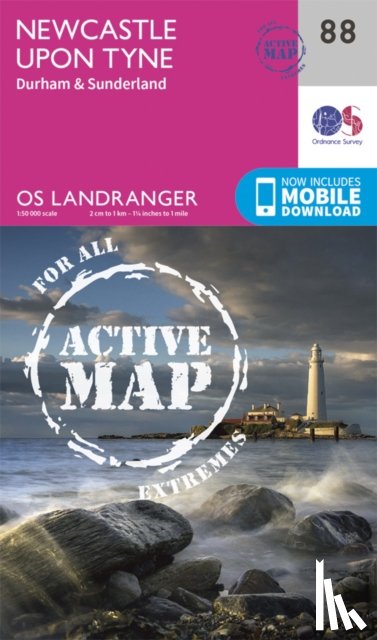 Ordnance Survey - Newcastle Upon Tyne, Durham & Sunderland