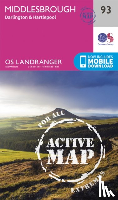 Ordnance Survey - Middlesbrough, Darlington & Hartlepool